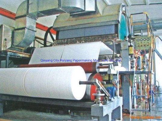 1092mm-4200mm A4 ماكينة تصنيع الورق ، إعادة تدوير نفايات الورق 50-100T