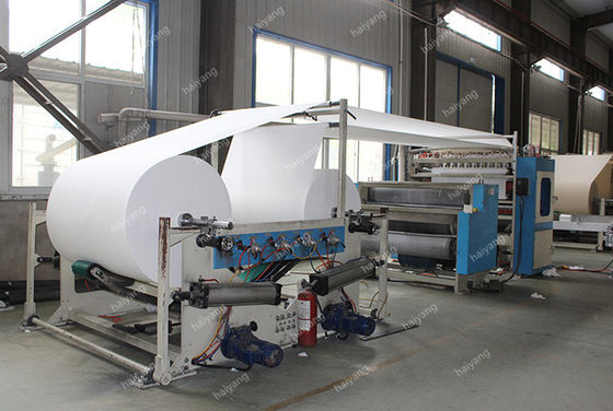 ماكينة صنع ورق التواليت / المناديل الورقية 1800 مم 5T / D / خط إنتاج من نفايات الورق ولب الخشب