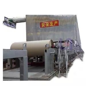 OCC Kraft Paper Board ماكينة العرض 1600mm 50m / Min